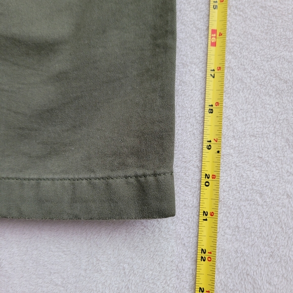 Old Navy | Y2K Cropped Brushed Cotton Pants | Ladies 2 Low Rise Olive Gr… - Picture 5 of 12